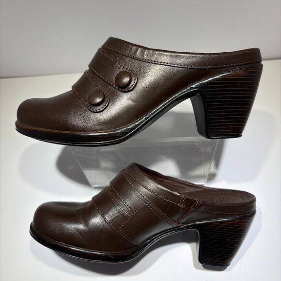 Dansko 3307457800 Brown Leather Slip-On Mule Heel Women's Size 6 - Picture 2 of 8